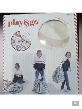 Play & Go Play Mat And Toy Storage Bag With Drawstrings, 2-In-1 Play Mat  New!